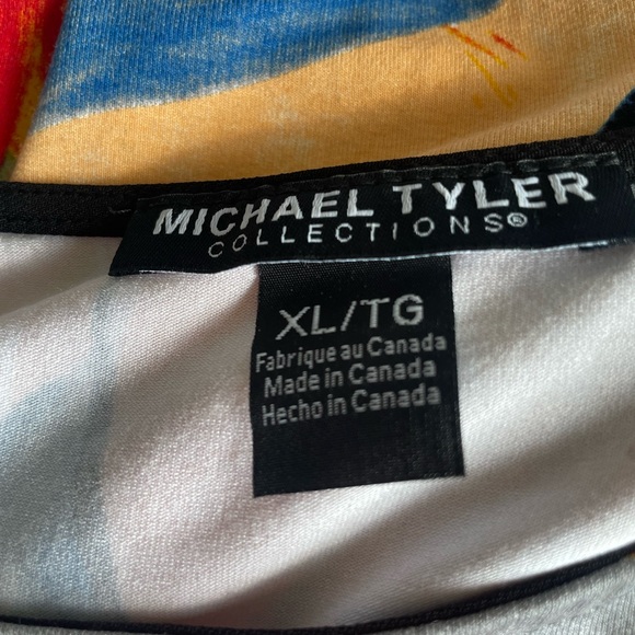 Michael Tyler Vibrant Abstract Sleeveless Dress, Size XL - Picture 5 of 6